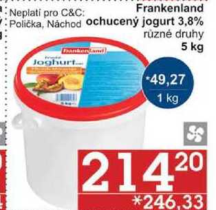 Frankenland ochucený jogurt 3,8%, 5 kg