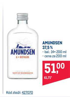 AMUNDSEN Vodka 37,5% 200 ml  
