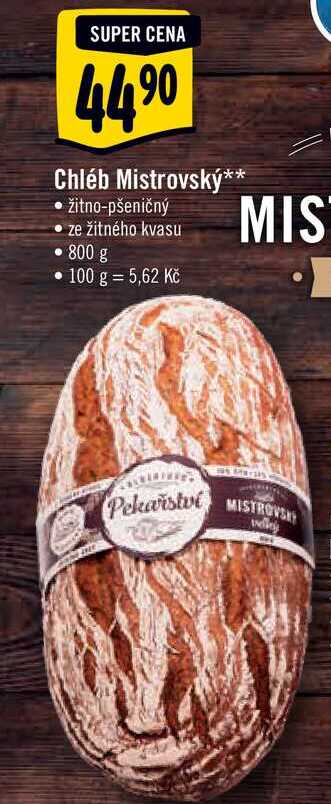  Chléb Mistrovský 800 g