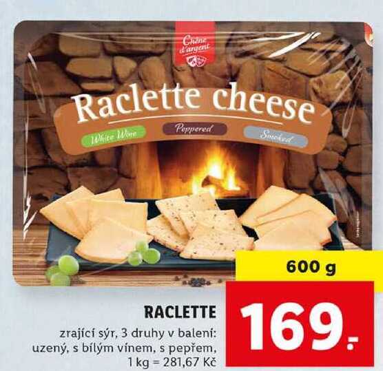 RACLETTE zrající sýr, 600 g