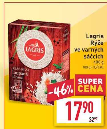 LAGRIS Lagris Rýže ve varných sáčcích 480g