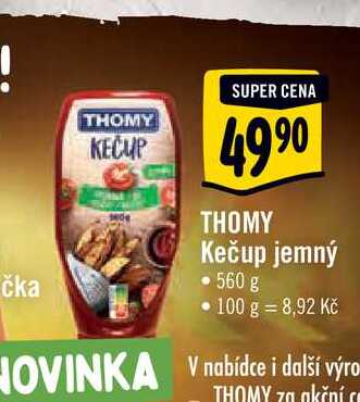   THOMY Kečup jemný • 560 g  
