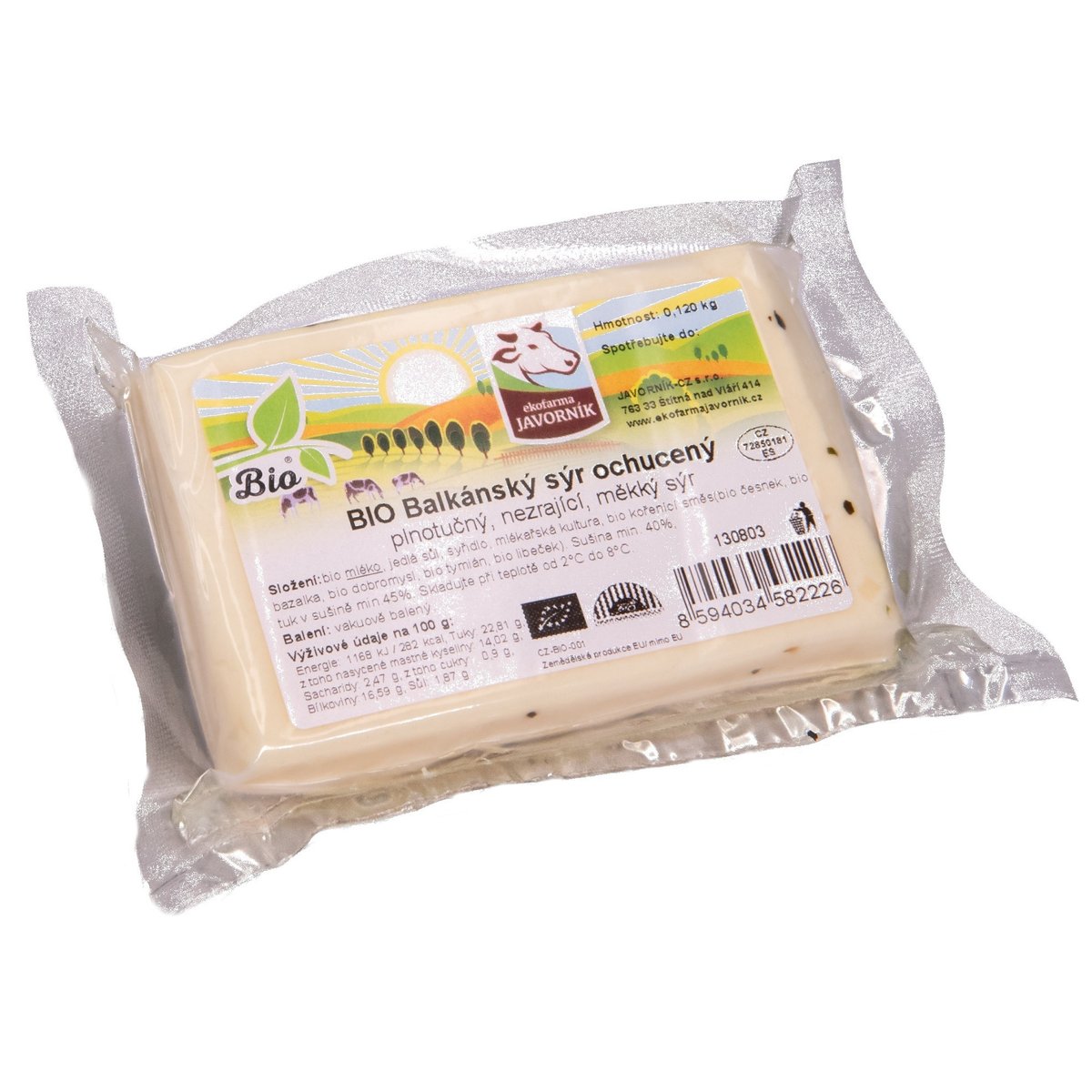 Ekofarma Javorník BIO Balkánský sýr ochucený