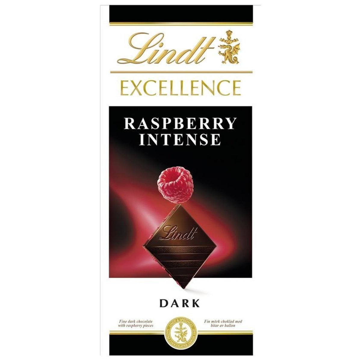 Lindt Excellence Raspberry Intense hořká čokoláda