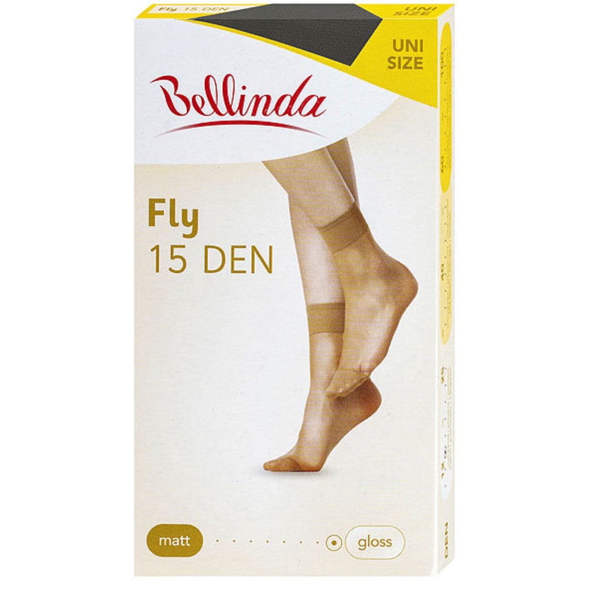 Bellinda Silonkové ponožky FLY 15, černé, vel. UNI