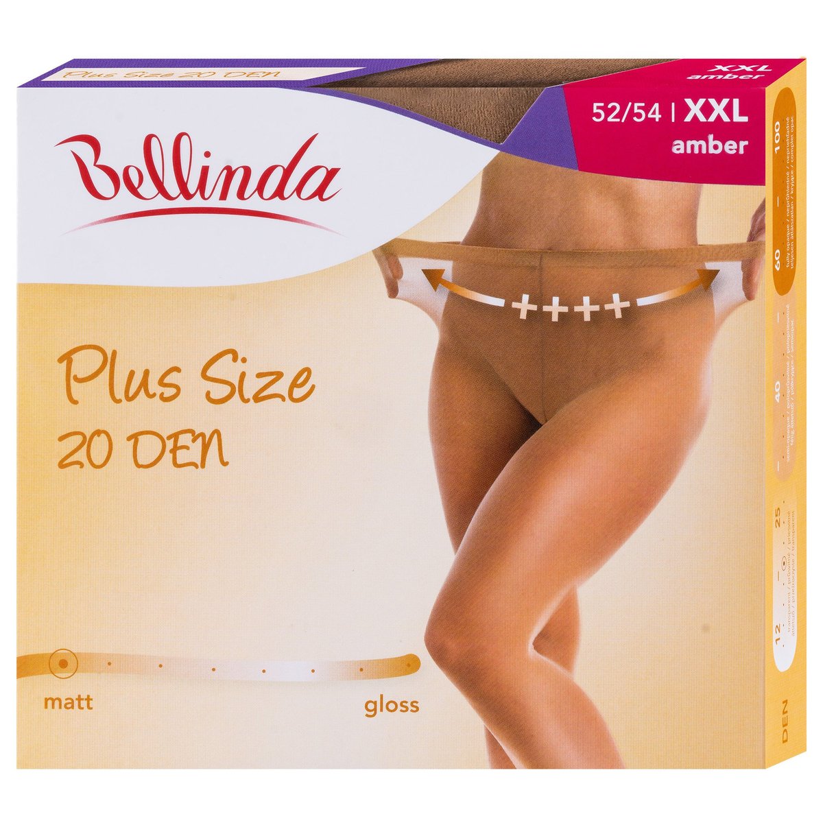 Bellinda Punčochové kalhoty Plus size, tělové, velikost XXL