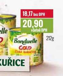 Bonduelle Gold Zlatá kukuřice 212g 