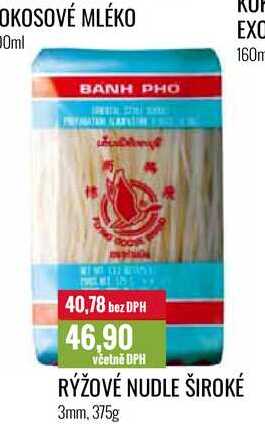 Banh Pho rýžové nudle široké 3mm 375g