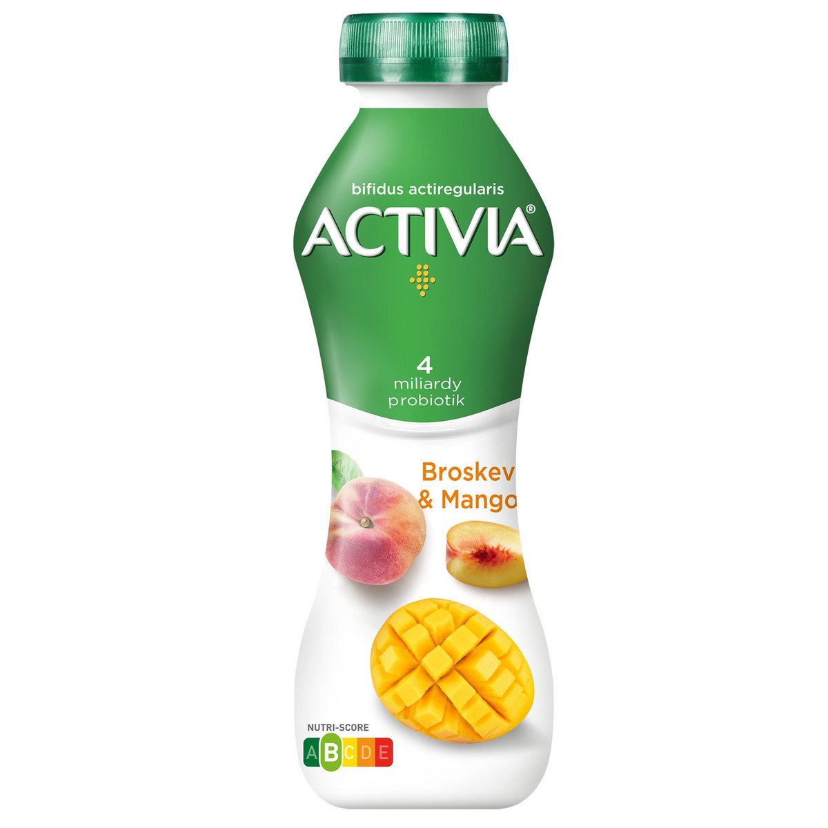Activia probiotický jogurtový nápoj broskev-mango