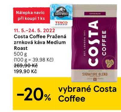 Costa Coffee Pražená zrnková káva Medium Roast 500 g