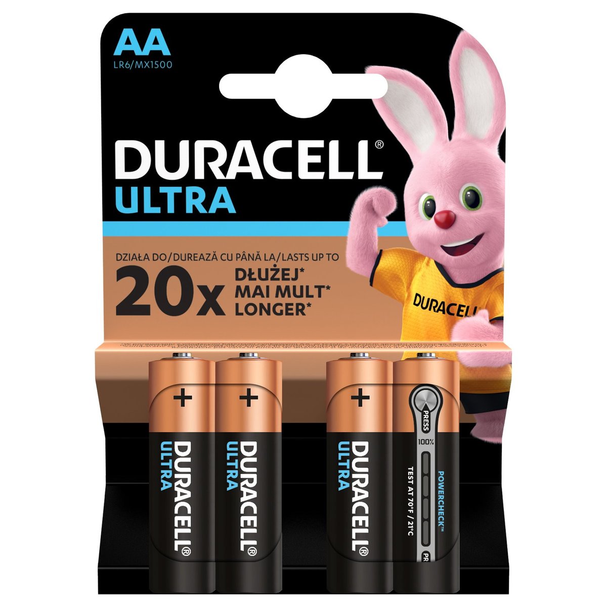 Duracell Ultra alkalické baterie (AA)