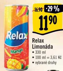 Relax Limonáda, 330 ml 