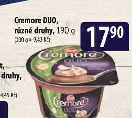Cremore DUO, různé druhy, 190 g 