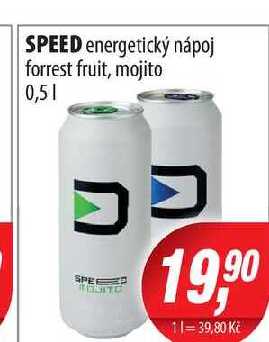 SPEED energetický nápoj forrest fruit, mojito 0,5l