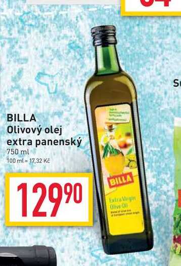 BILLA Olivový olej extra panenský 750 ml 