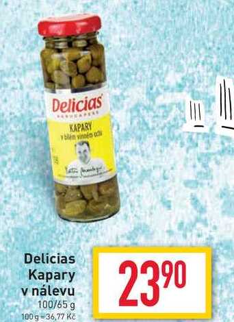 Delicias Kapary v nálevu 100/65g