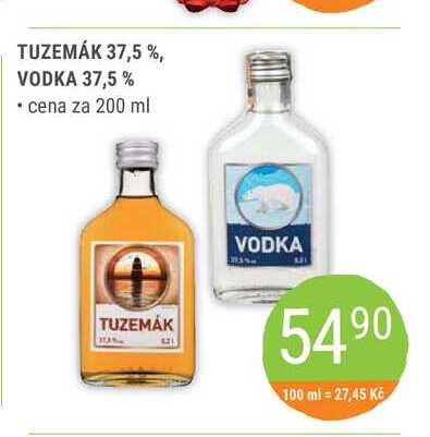 Tuzemák, Vodka 37,5% 200ml