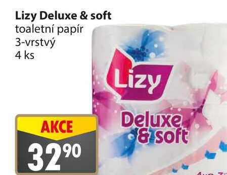Lizy Deluxe & soft toaletní papír 3-vrstvý 4 ks 