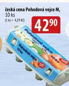 Česká cena Pohodová vejce M, 10 ks 