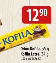 Orion Kofila, 35 g Kofila Latte, 34 g