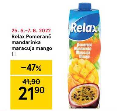Relax Pomeranč mandarinka maracuja mango 11