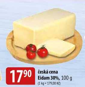 Česká cena Eidam 30%, 100 g