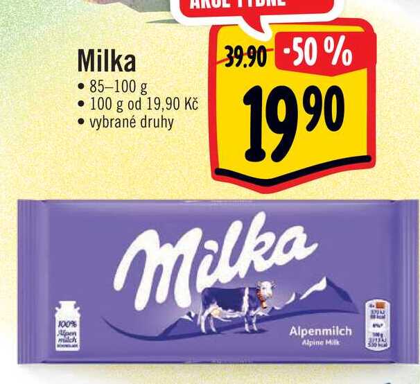 Milka 85-100 g 