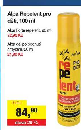Alpa Repelent pro děti, 100 ml  