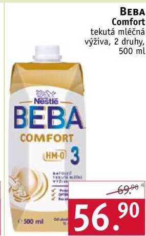 BEBA Comfort tekutá mléčná výživa, 500 ml 