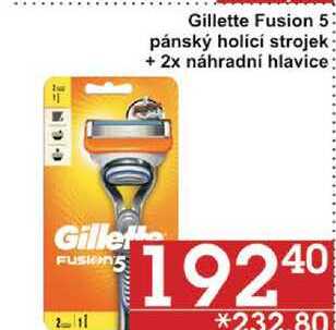 Gillette Fusion 5 pánský holící strojek + 2x náhradní hlavice