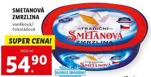 SMETANOVÁ ZMRZLINA, 1000 ml