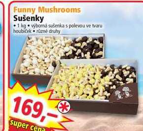 Funny Mushrooms Sušenky 1 kg v akci