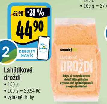 Lahůdkové droždí, 150 g 