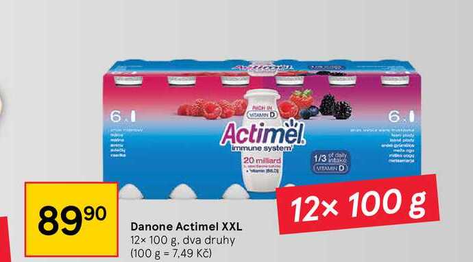 Danone Actimel XXL 12 x 100 g