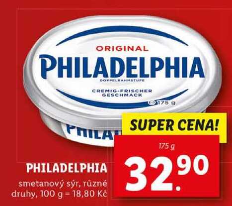 PHILADELPHIA smetanový sýr, 175 g