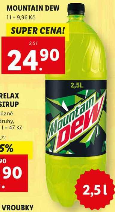 MOUNTAIN DEW, 2,5 l