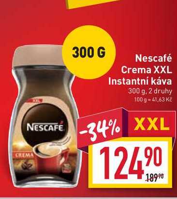 Nescafé Crema XXL Instantní káva 300 g