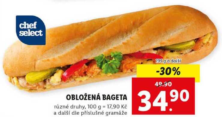 OBLOŽENÁ BAGETA, 195 g a další