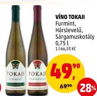 VÍNO TOKAJI Furmint, 0,75 l