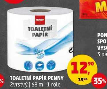 TOALETNÍ PAPÍR PENNY, 1 role