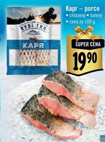Kapr - porce, cena za 100 g