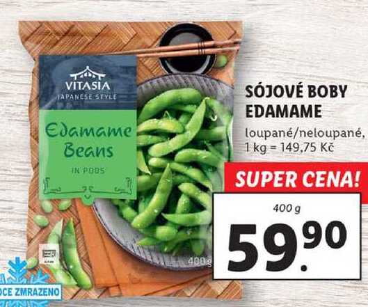 SÓJOVÉ BOBY EDAMAME, 400 g