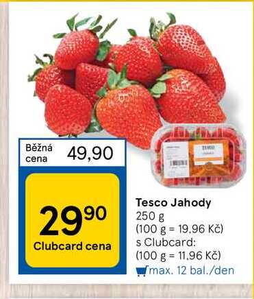 Tesco Jahody 250g