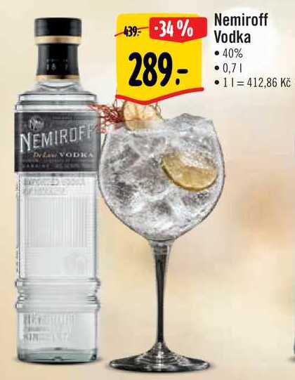 Nemiroff Vodka, 0,7 l v akci