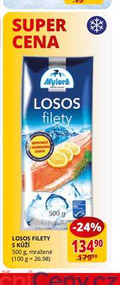 LOSOS FILETY S KŮŽÍ 500 g