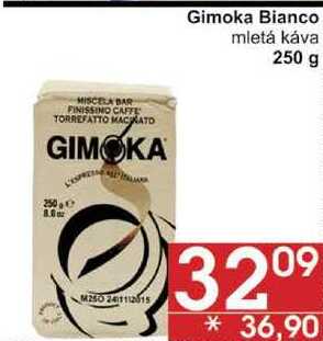 Gimoka Bianco mletá káva, 250 g  v akci