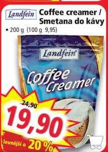 Landfein Coffee creamer/ Smetana do kávy • 200 g v akci