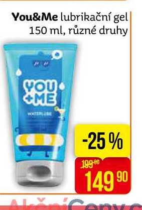 you & me basic lubrikační gel 150ml