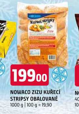 NOWACO ZIZU KUŘECÍ STRIPSY OBALOVANÉ 1000 g