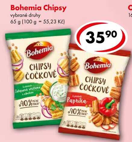 Bohemia Chipsy, 65 g